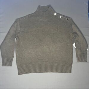 Kate & Mallory Taupe Ribbed Top And Skirt Sweater Set size Medium
